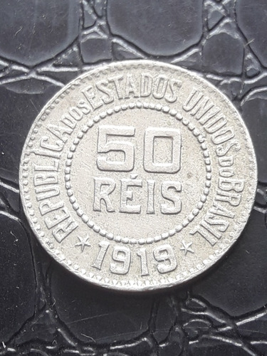 Moeda 50 Réis 1919.