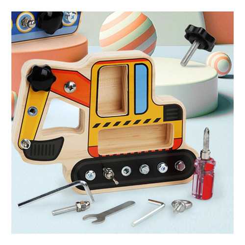 Montessori Tornillo Driver Board Tuerca Herramienta Tornillo