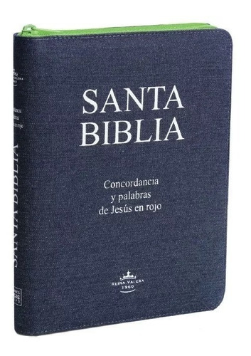 Biblia Grande Letra Gigante Rvr1960 Jean Con Cierre Verde