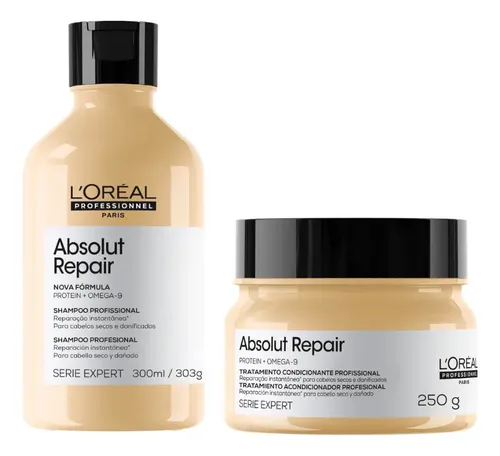 Absolut Repair Shampoo 300ml + Máscara 250ml Kit L'oréal Professionnel