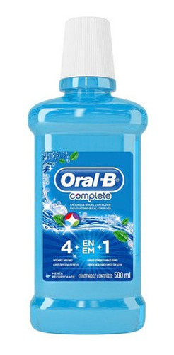Enjuague Bucal Oral B Complete Menta Refrescante 500ml