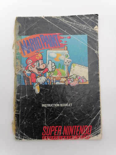 Mario Paint Super Nintendo Manual Instructivo