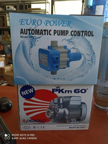 Imagen 3 de 6 de Combo Bomba Pedrollo 1/2 Hp Y Press Control Europower Dps-1