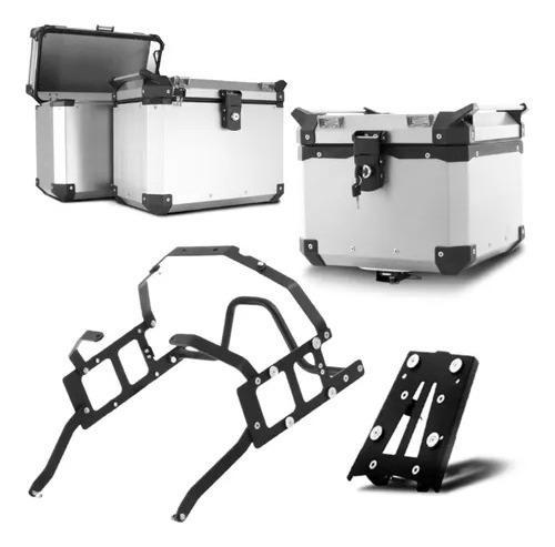 Kit 3 Baúles C/soporte Aluminio Dl 650 V-strom 2014