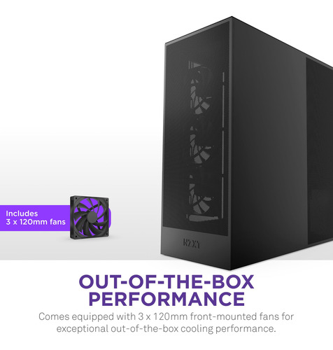 Case Nzxt H7 Flow 2024 Mid-tower Atx Con 3 Ventiladores De 1