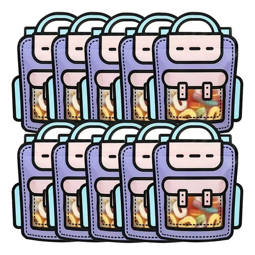 40 Bolsas De Embalaje De Regalos Con Forma De Mochila Escola