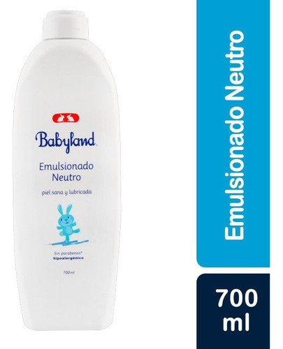 Emulsionado Neutro Babyland 700 Ml, Hipoalergénico