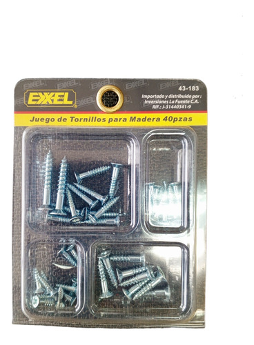 Tornillos Para Madera 40 Piezas