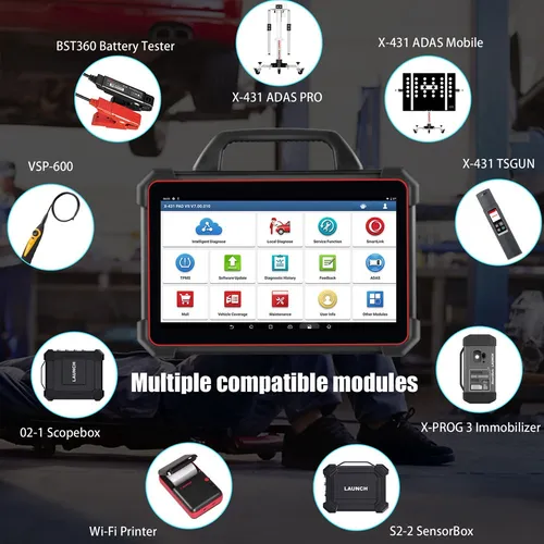 Scanner Launch X431 Pad 7 Link Bluetooth Profesional