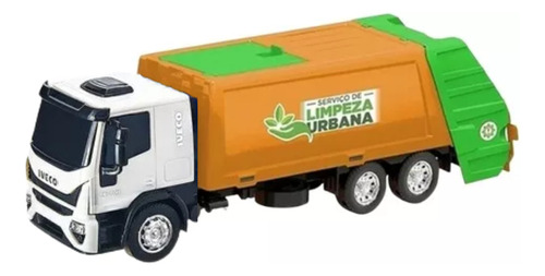 Brinquedo Caminhão Coletor De Lixo Menino Iveco Tector Usual