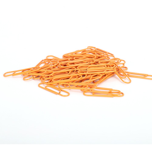 Pinza Para Sujetapapeles De 3 Cajas, Color Naranja, Pequeña