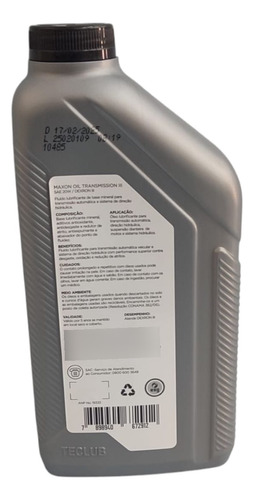 Óleo Maxon Oil Transmission Atf Dexron Iii 1l