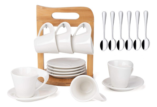 Juego De Tazas De Café Espresso De 6 Piezas, Juego De Tazas