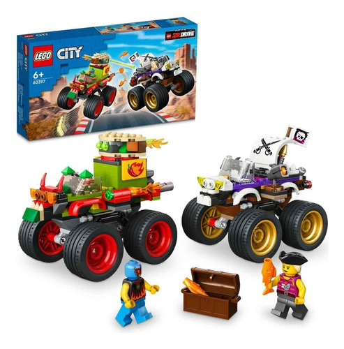 Lego City Carrera De Monsters Truck 2kdrive 60397 Cantidad De Piezas 22
