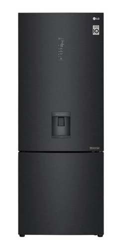 Imagen 1 de 4 de Heladera inverter no frost LG LB45SPT matte black steel con freezer 440L 220V