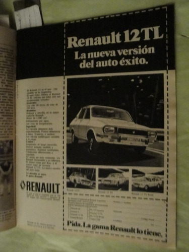 Publicidad Renault 12 Tl Año 1977