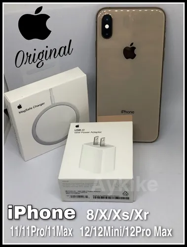 Cargador Inalámbrico iPhone 11 12 Megsafe + 18 Wts Original