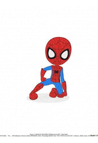 Matriz De Bordado Inb6641 Homem Aranha 08 13x18