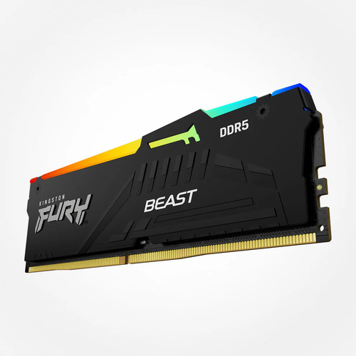 Memória Kingston Fury Beast 32gb Rgb, 6000mhz, Ddr5, Cl30