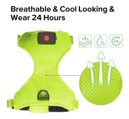 Domi - Arnés De Perro Con Luz, Recargable Por Usb, Chaleco R