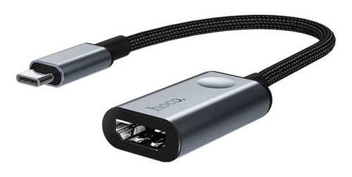 Adaptador Convertidor Tipo C A Hdmi En 4k Hoco Hb21 Gris