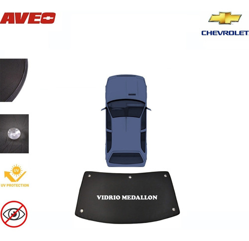 Parasol Cortina Medallón Para Chevrolet Aveo 2008-2017