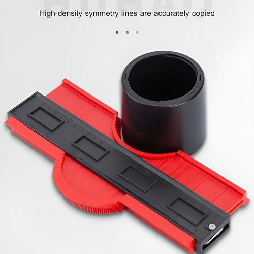 Calibrador Contornos Irregular Rojo (15 Cm)