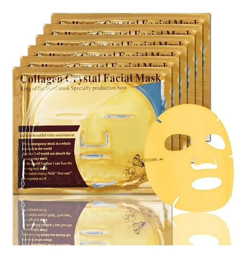Pack 10 Mascarilla Máscara Faciales Colágeno Ac Hialurónico 