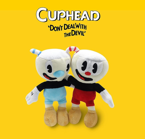 Uiuoutoy Cuphead Mugman Plush 9 Figuras Juego De 2 Piezas