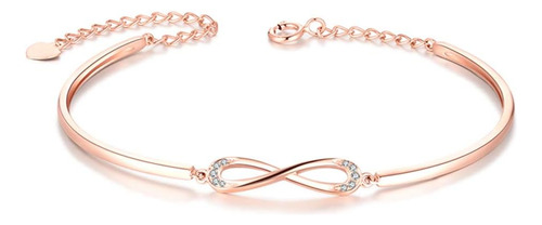 Fancime Brazalete De Plata De Ley 925 Chapado En Oro Rosa Si