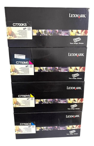 Pack Kit 4 Toner Lexmark C7700ks, C7700ms, C7700cs, C7700ys