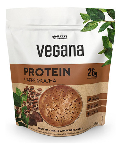 Proteina Vegana Em Pó Caffé Mocha Harts - 360g