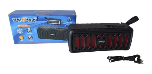 Parlante Bluetooth Radio Con Panel Solar Topsonic Ts-1217bt