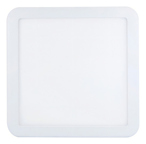 Luminario Led Empotrado Cuadrado Con Base Ajustable 12w Color Blanco