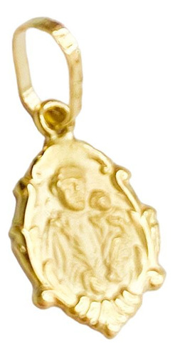 Pingente Medalha Em Ouro 18k Santo São José Religioso Full 