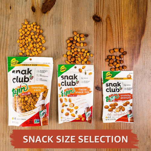 Snak Club Tajín Crujiente De Maní, Sabor Suave A Chile Y Lim
