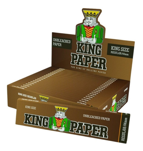 Seda King Paper Brown King Size Caixa C/ 20 Livretos