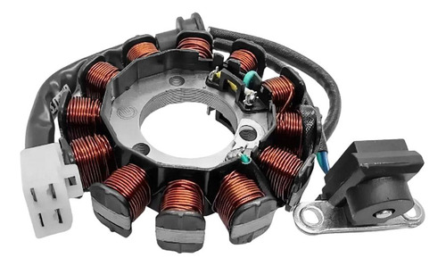 Estator Alternador Com Bobina De Pulso Cg 125 Fan Es Ks