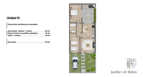 Venta Casa 2 Dormitorios Jardines De Malvín Unidad 01