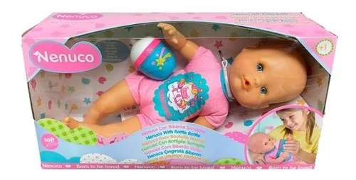 Nenuco Bebe Con Biberon Sonajero Original Sharif Express