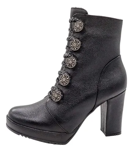 Botas Negras Sin Tacon MercadoLibre