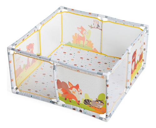  Replay 21665 Playpen2 Cercadinho de Bebê Cor Branco Ursos Poliéster