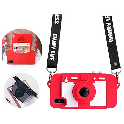 Funda Cartera Para 6 Plus/iPhone 6s Plus Rojo-02