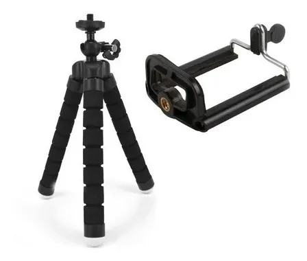Mini Tripode  Pulpo Flexible  + Soporte Celular