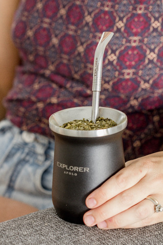 Mate Termico Explorer Apolo Negro Liso