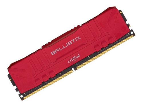 Imagem 1 de 1 de Memória Crucial Ballistix 8gb 3000mhz Ddr4 Vermelha