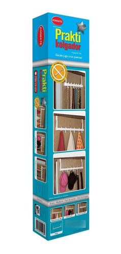 Imagen 6 de 6 de Perchero Colgador Konekte Blanco (baño, Closet, Cocina, Etc)