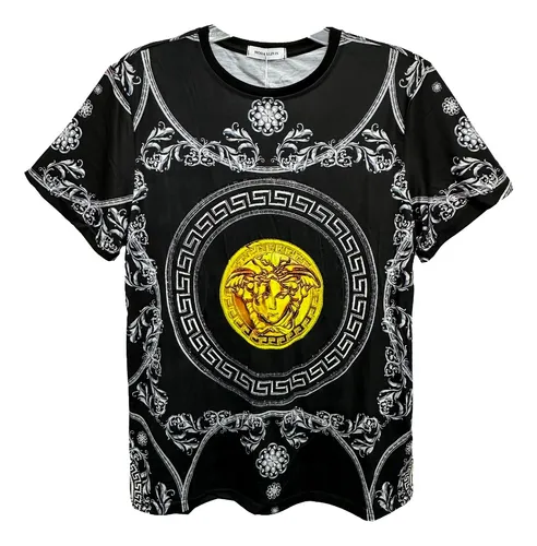 Playera versace negra hot sale