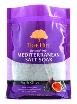 Comprar Tree Hut Desintoxicante Sal Mediterránea Empapado Higo Y Oliva, 3 Libras, Ultra Hidratante Epsom Para Nutrir El Cuidado Esencial Del Cuerpo