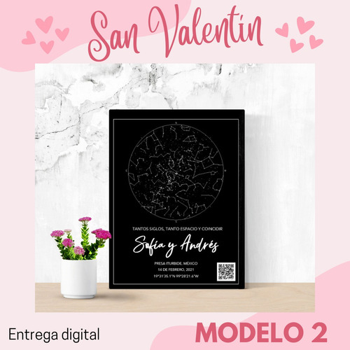 Mapa Estelar Digital Personalizados